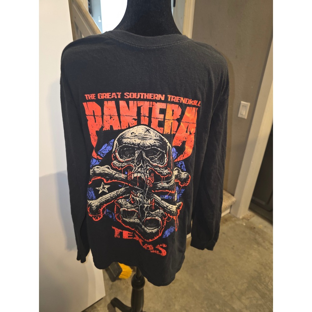Pantera The Great Southern Trendkill Long Sleeve Graphic Tee Black Mens Medium